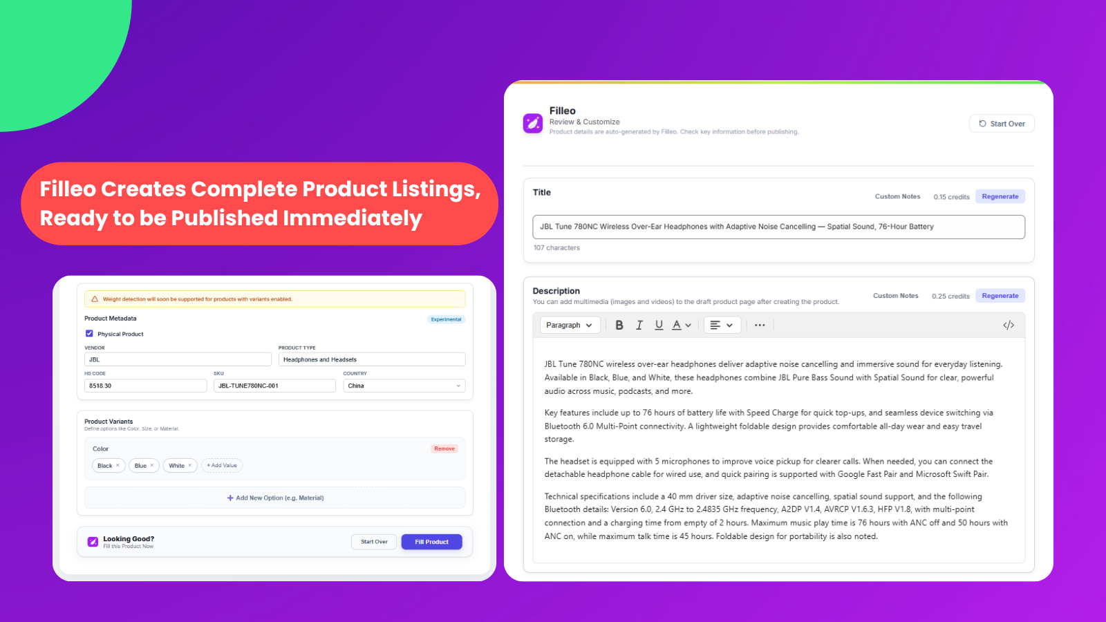 Optimized Listing